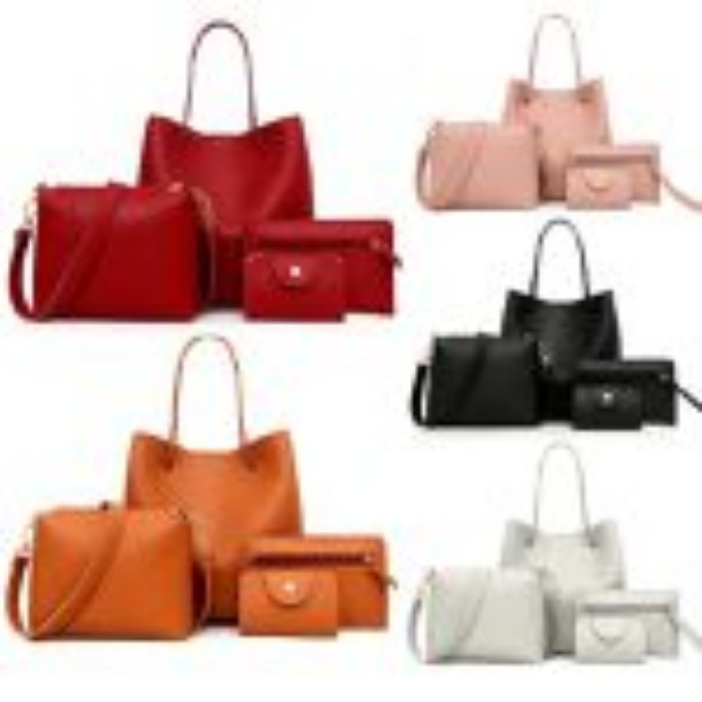 4Pcs Women Pattern Leather like Hand+Cross set